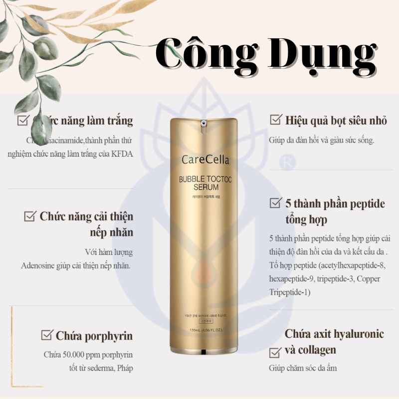 Tinh chất dưỡng da-Làm Trắng, Giảm Nhăn CareCella Bubble TocToc Serum 120ml