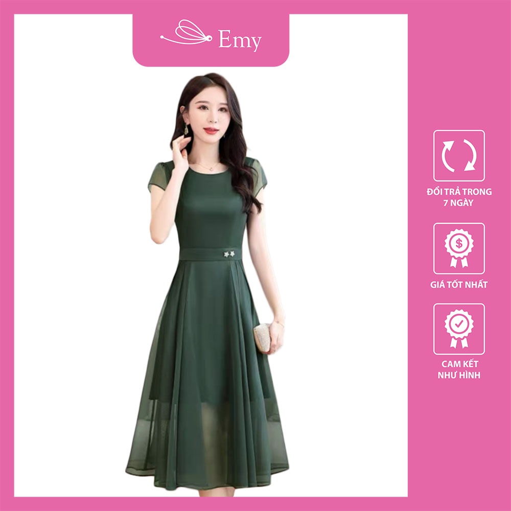 Váy thiết kế cao cấp dự tiệc nữ chất mịn mát Thời Trang Emy 75876