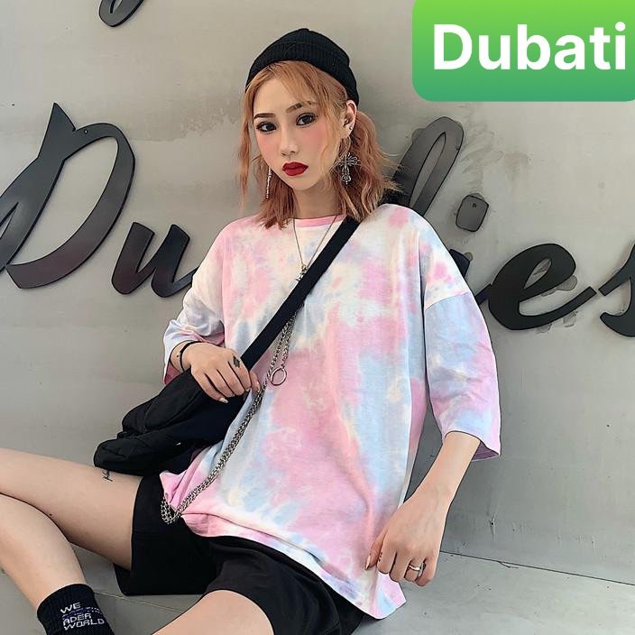 ÁO THUN NAM NỮ FROM RỘNG VÀNG HỒNG LOANLOANG CHẤT VẢI MỊN THOÁNG MÁT HOT TREND- DUBATI FASHION