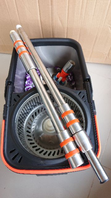 Bộ lau nhà thùng inox, siêu dày nặng - bao xịn