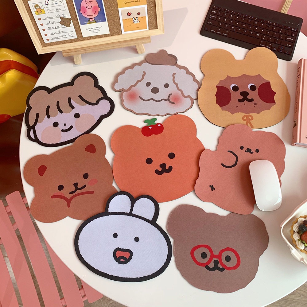 Miếng lót chuột mouse pad hoạt hình gấu nhỏ cute dễ thương KINOSHOP