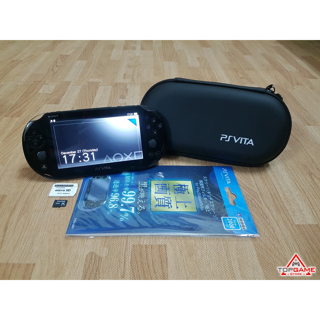 Combo PSVITA 2000 Black - Hack Full [ 64GB ]