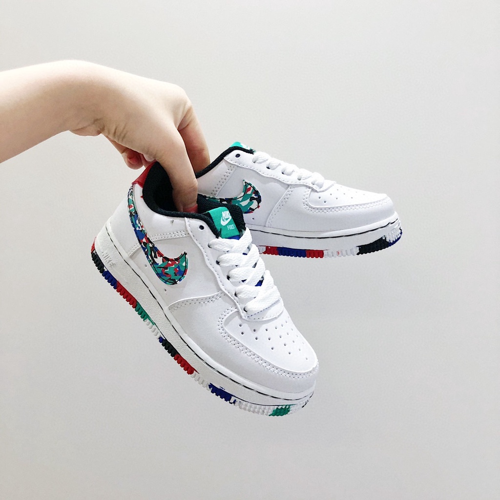 89*hàng Có Sẵn*Giày Thể Thao Air Force Số 1 Cổ Thấp Buộc Dây Thời Trang Cho Bé Trai Và Bé Gái
