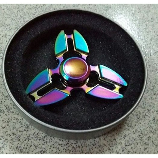 Con quay Finger Spinner 3 cánh phản quang kim loại