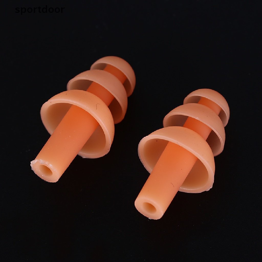 1 Bộ Nút Bịt Tai / Kẹp Mũi / Tai / Mũi Bằng Silicon Mềm Chống Thấm Nước Khi Bơi Lội