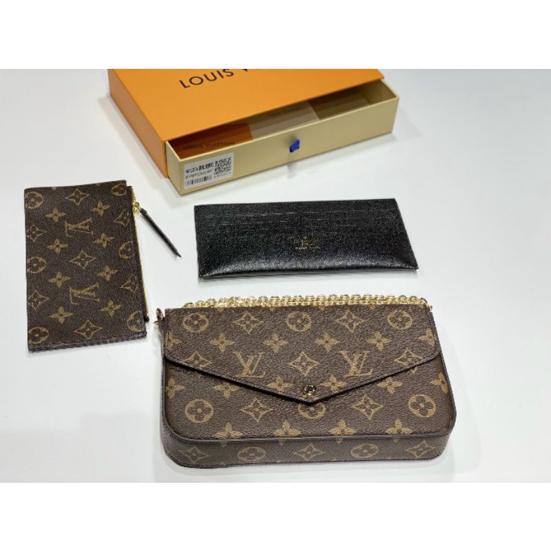 Clutch nữ LV bộ 3 siêu vip bản đẹp xuất sắc