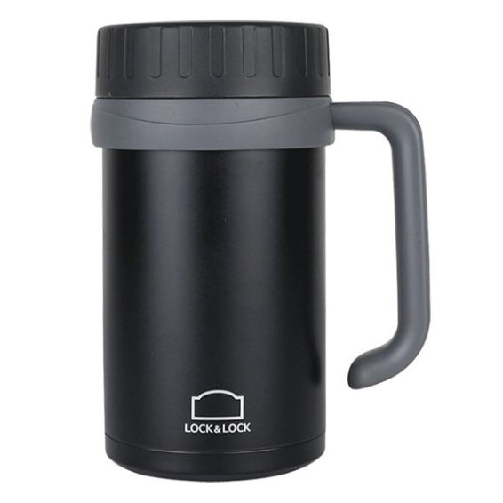 New Ca Giữ Nhiệt Basic Table Mug Lock&Lock Đen LHC9002B 500Ml Mua Hàng Ngay