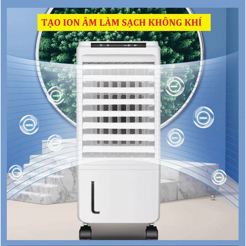 💥 Quạt Điều Hòa Hơi Nước Hyundai- Vận Hành Êm Ái, Có bánh xe, SIÊU TIẾT KIỆM ĐIỆN + HỘP ĐÁ KHÔ
