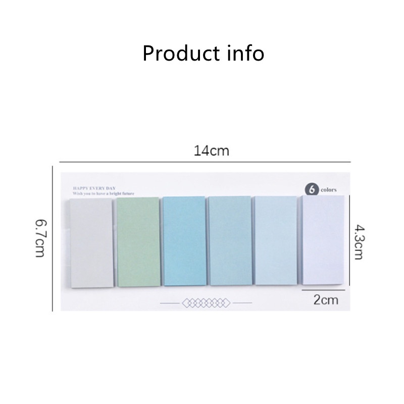 Giấy Note Ghi Chú Màu Gradient Tiện Lợi Cho Học Sinh