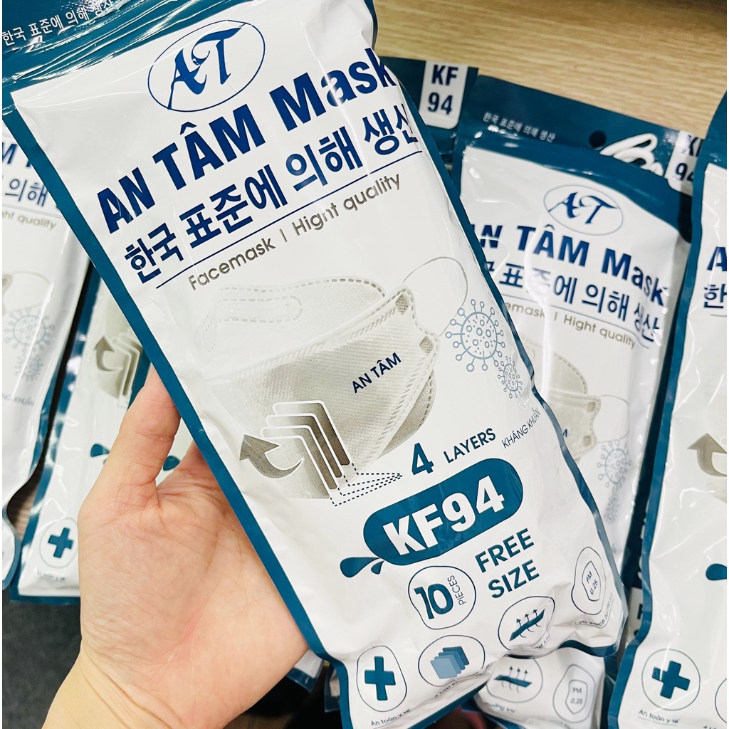 [Combo 10 chiếc] Khẩu trang y tế 4 lớp KF94 cao cấp phong cách Hàn Quốc | BigBuy360 - bigbuy360.vn