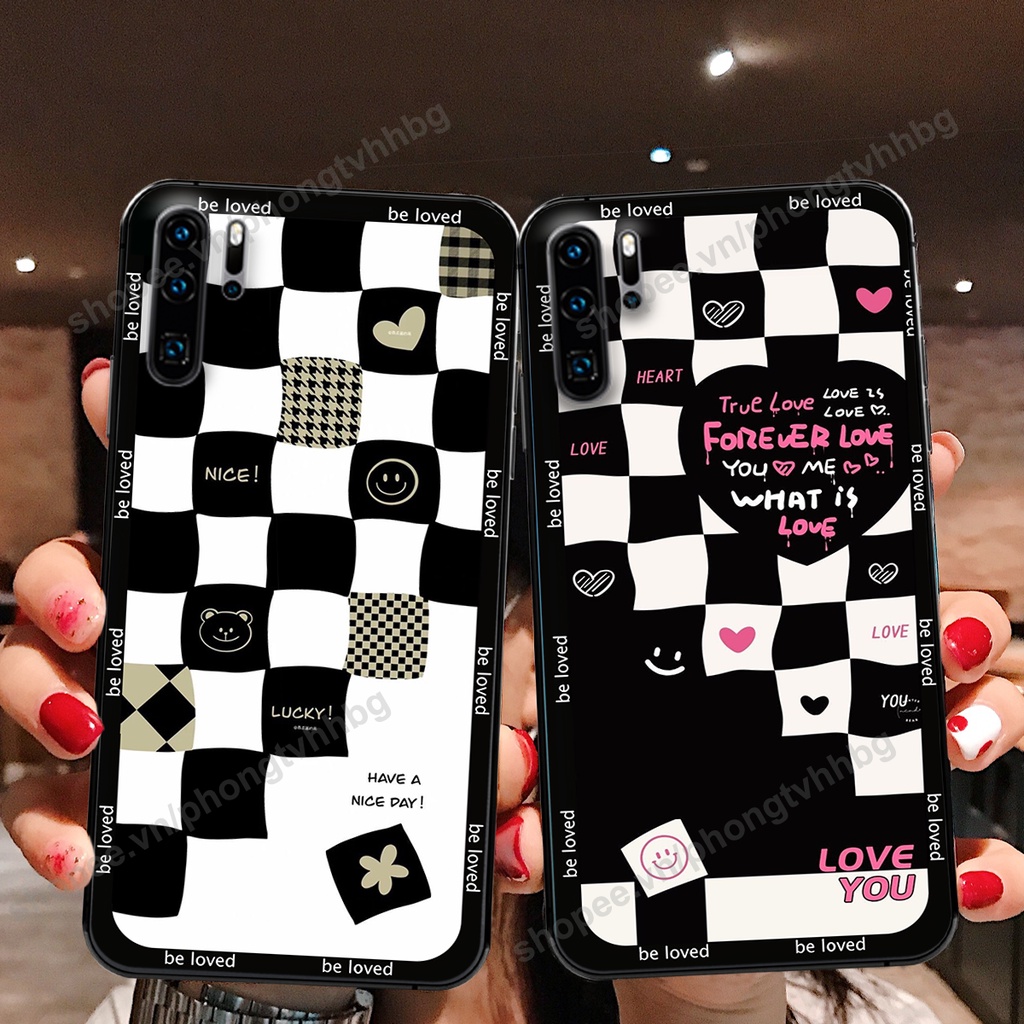 Ốp lưng Huawei P30 / P30 Pro  ốp họa tiết trái tim caro, chuột mikey thể thao cực đẹp cute cực bền bỉ