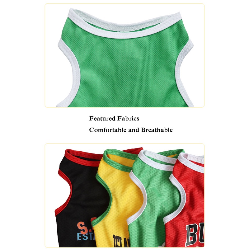 Áo Thun Bóng Rổ Dễ Thương Thời Trang Mùa Hè Cho Thú Cưng