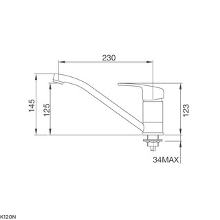 VÒI RỬA CHÉN MALLOCA K120/K120N