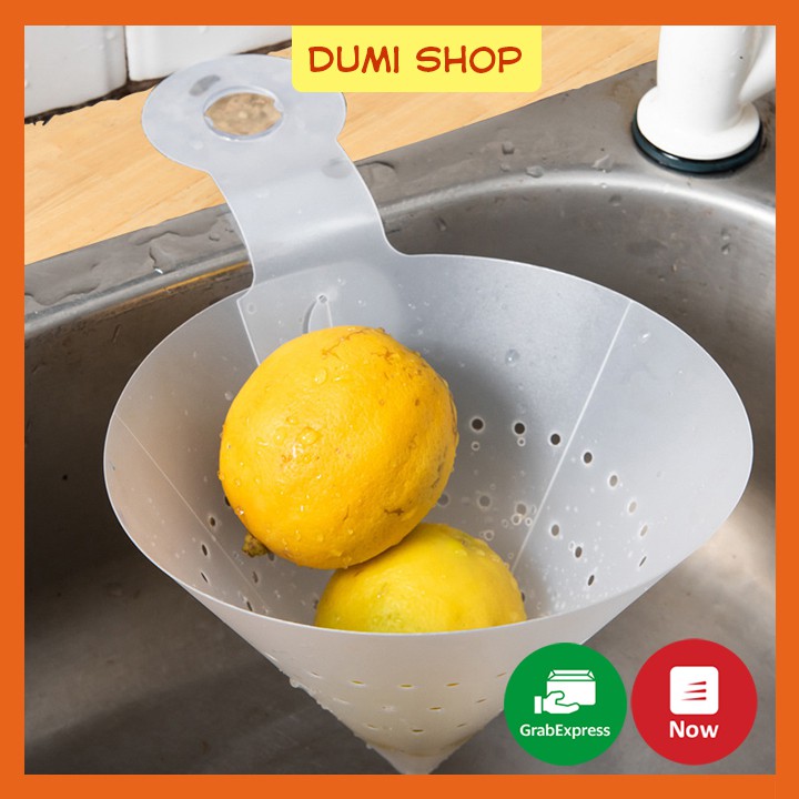 Phễu Lọc Rác/ Thức Ăn Thừa Nhựa Trắng Tiện Ích - Phễu Lọc Rác Tam Giác- Phễu Lọc Rác Đa Năng Dumi Shop