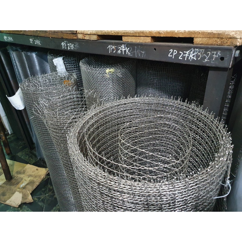 Lưới Đan Inox - Lưới Vuông Ĩnox - Lưới Dệt Inox - Lỗ 5mm đến 8mm