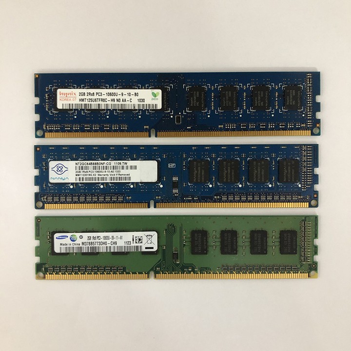 Ram máy tính để bàn 2GB DDR3 bus 1066 1333 nhiều hãng samsung hynix ...