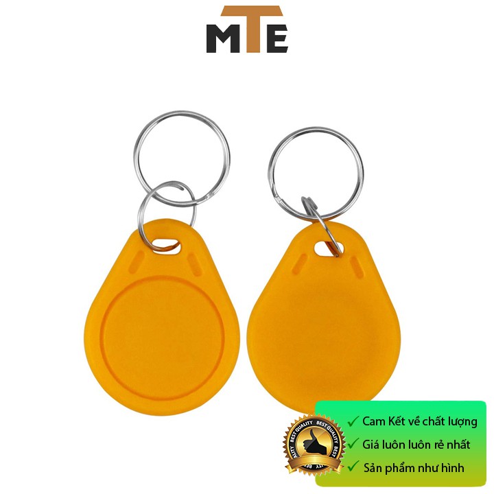 Thẻ RFID 125Khz dạng móc khóa - Thẻ sao chép được dùng kiểm soát nhân viên, thang máy