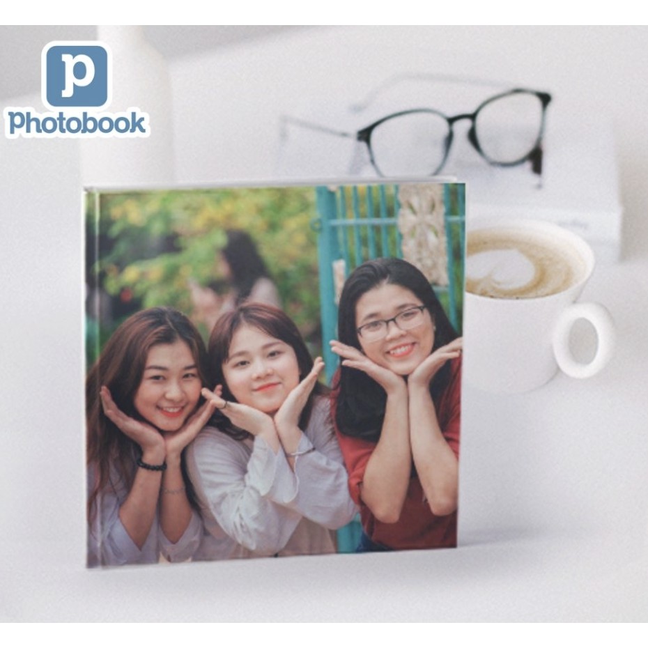 [Toàn Quốc] [E-voucher] In sách ảnh theo yêu cầu bìa cứng 40 trang 8” x 8” (20 x 20cm) - Thiết kế trên web Photobook