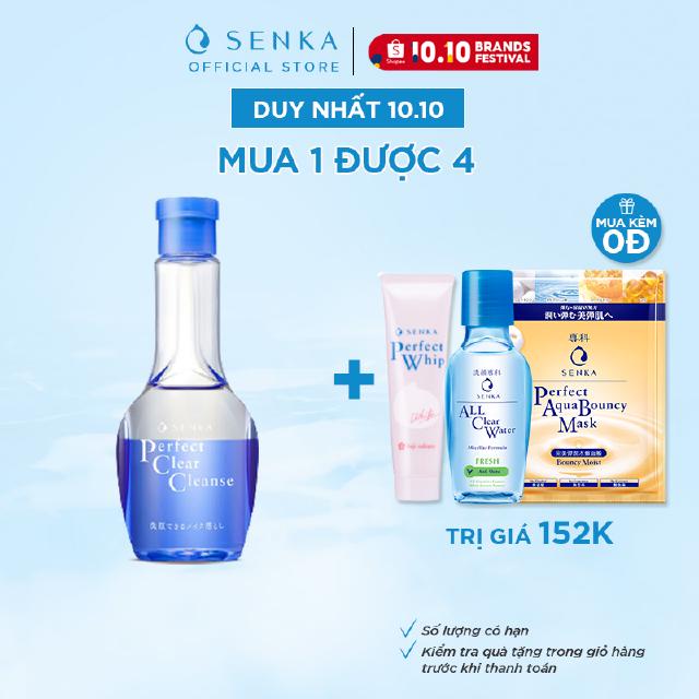 Gel Rửa Mặt Tẩy Trang 2 trong 1 Senka Perfect Clear Cleanser 170ml _ 70194