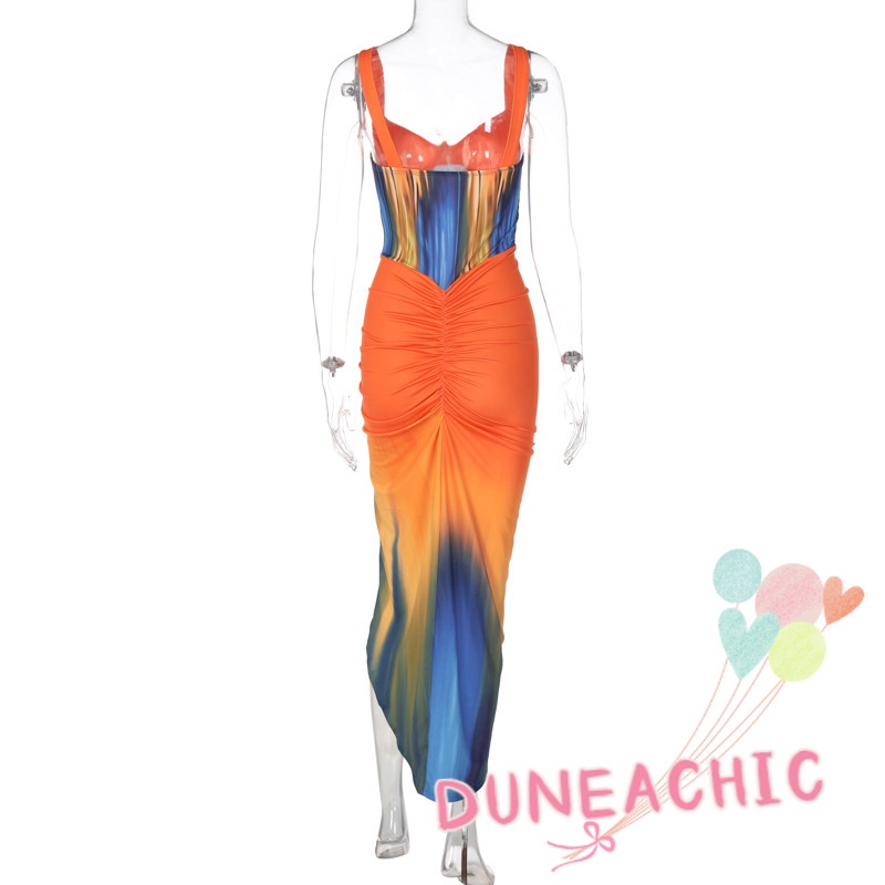 DUNEA Đầm Sát Nách Thiết Kế Hở Lưng Quyến Rũ