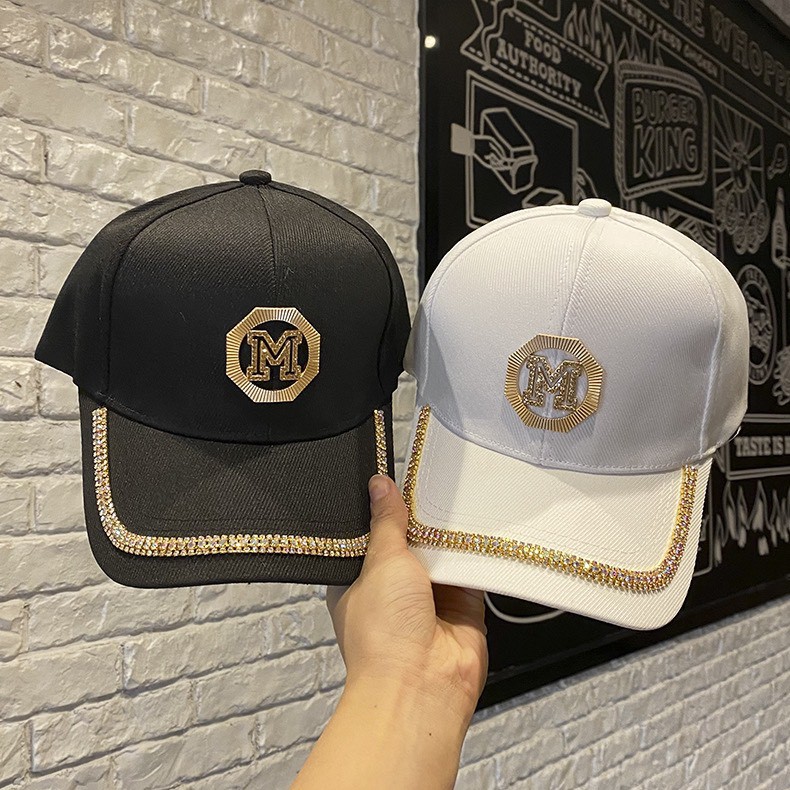 Mũ lưỡi trai unisex nam nữ KHÓA MIDI đính đá  hàng QC siêu đẹp nón lưỡi trai khóa sau đội nhóm chơi thể thao du lịch