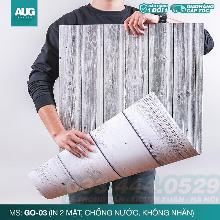 Phông Nền Vân Gỗ Chụp Ảnh Sản Phẩm, Quảng Cáo 2 Mặt - Wood Background - 2 Sides - AUG Camera Hà Nội