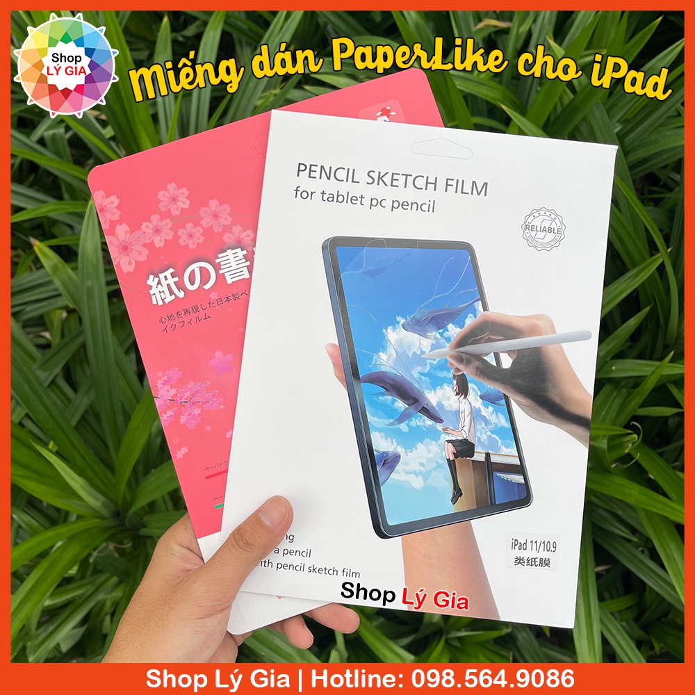 [Mã ELMS10 giảm 6% đơn 50K] Miếng dán nhám PaperLike cho iPad Pro 11/12.9, Air 1/2/3/4, Mini 1/2/34/5/6, Gen 5/6/7/8/9