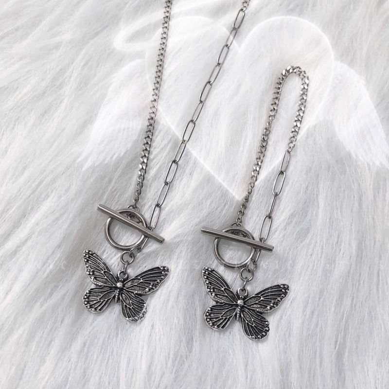 Butterfly Bracelet Fashion Retro Asymmetric Titanium Steel Accessories