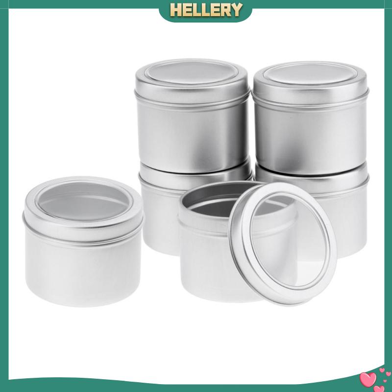 Bộ 6 Hộp Kim Loại Đựng Trang Sức / Hạt / Kem Tiện Dụng
