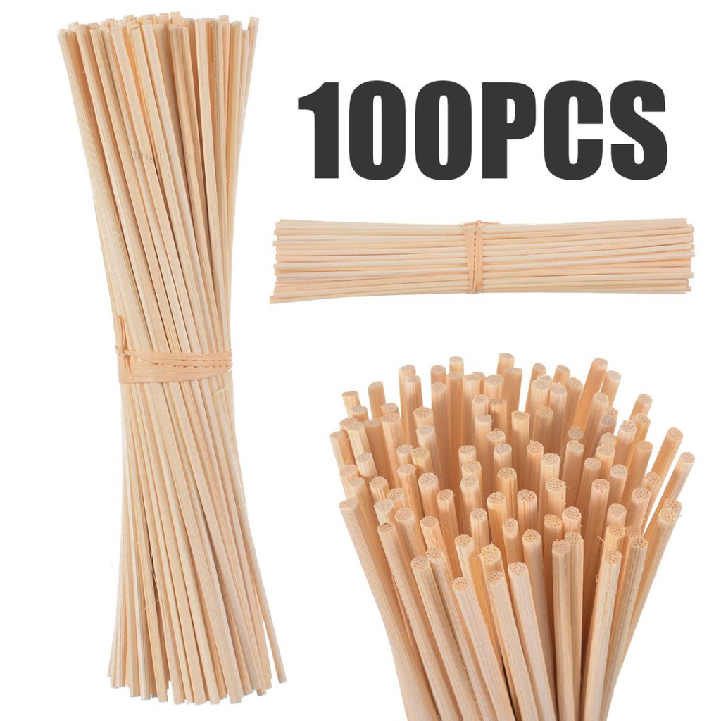 Set 30 / 100 Que Gỗ Tự Nhiên Khuếch Tán Hương Thơm Tiện Dụng