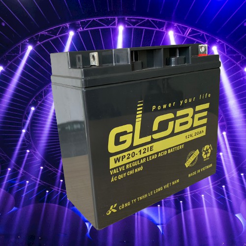 🍎 CHÍNH HÃNG 🍎  Bình Ắc Quy Khô GLOBE WP20-12IE (12V - 20Ah) - 12V 20Ah. Ắc quy date mới xuất xưởng, ko phải cũ sơn lại