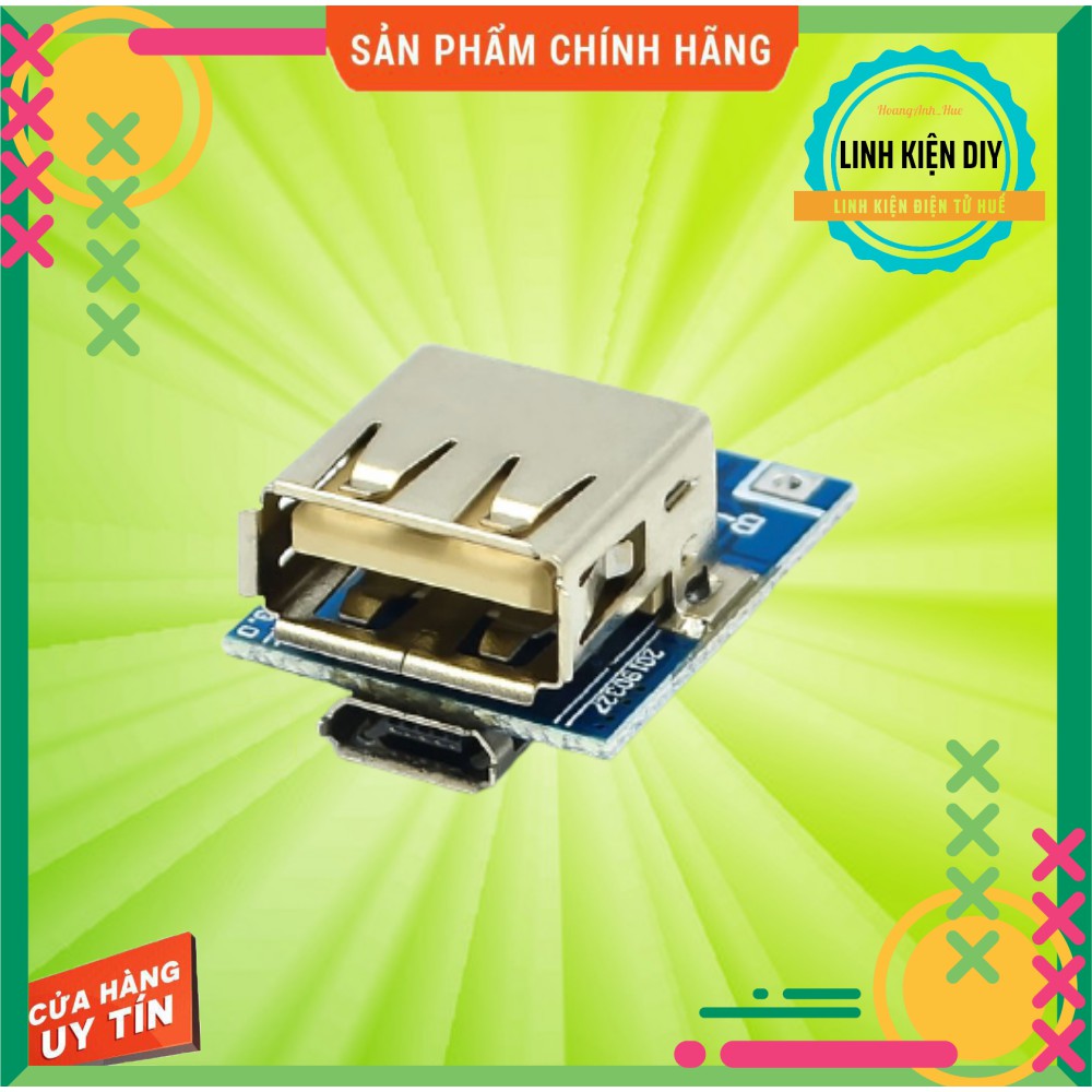 Mạch pin sạc dự phòng 1A dùng cho pin 18650, li-po, lithium 3.7v