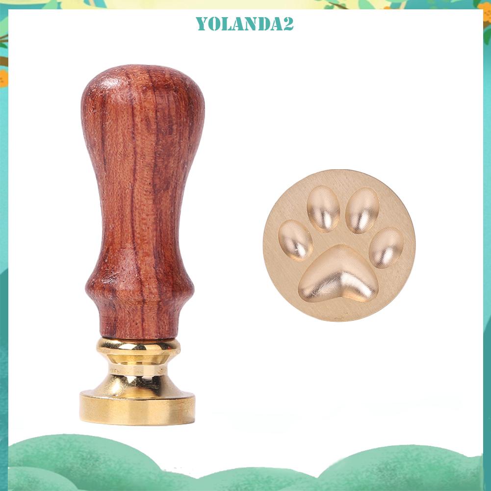 Đầu Con Dấu Sáp Bằng Kim Loại Với Tay Cầm Trang Trí Cổ Điển