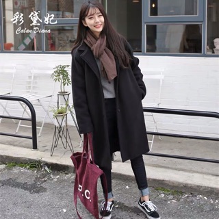 🔥🔥Áo dạ đen dáng dài - Ảnh shop tự chụp - Cam kết chất lượng ❌❌