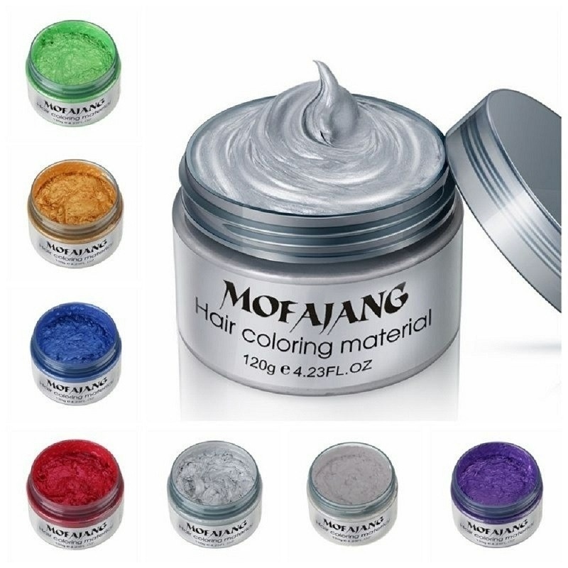 Sáp Nhuộm Tóc 7 Màu Bạc Tự Nhiên Dùng Một Lần 160g