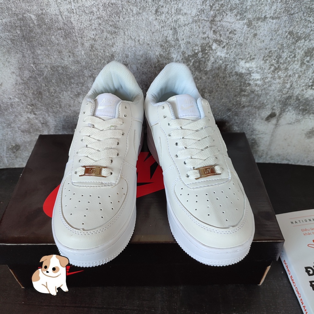 Giày af1 trắng full , giày air force 1 trắng cho  nam nữ cực hot dễ phối đồ đi học đi chơi | BigBuy360 - bigbuy360.vn