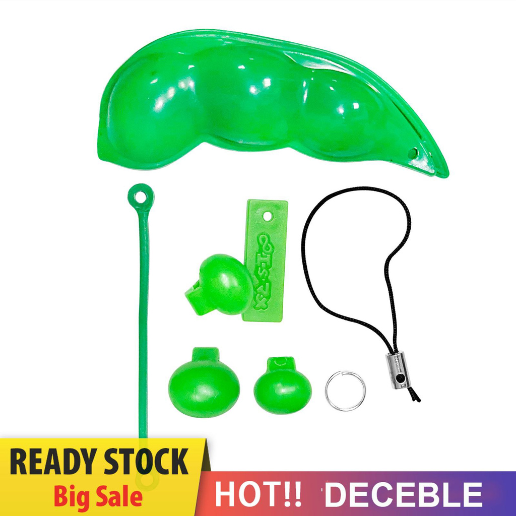 Pop It Fidget Đồ chơi Fidget Bean Đồ chơi, Stress Relieving Funny Facial Expression Soybean Keychain