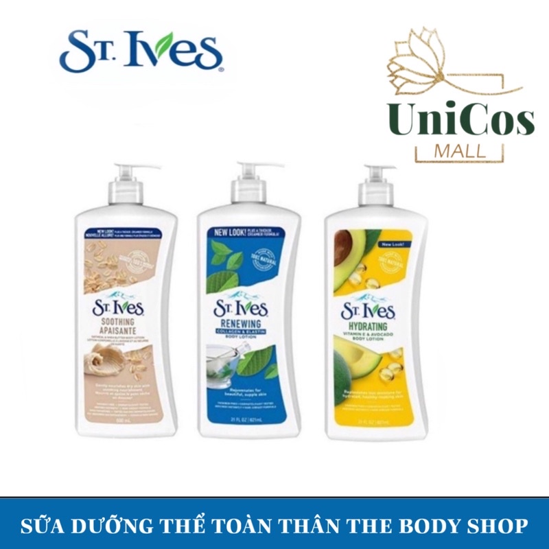 Sữa dưỡng thể body lotion St Ives 621ml