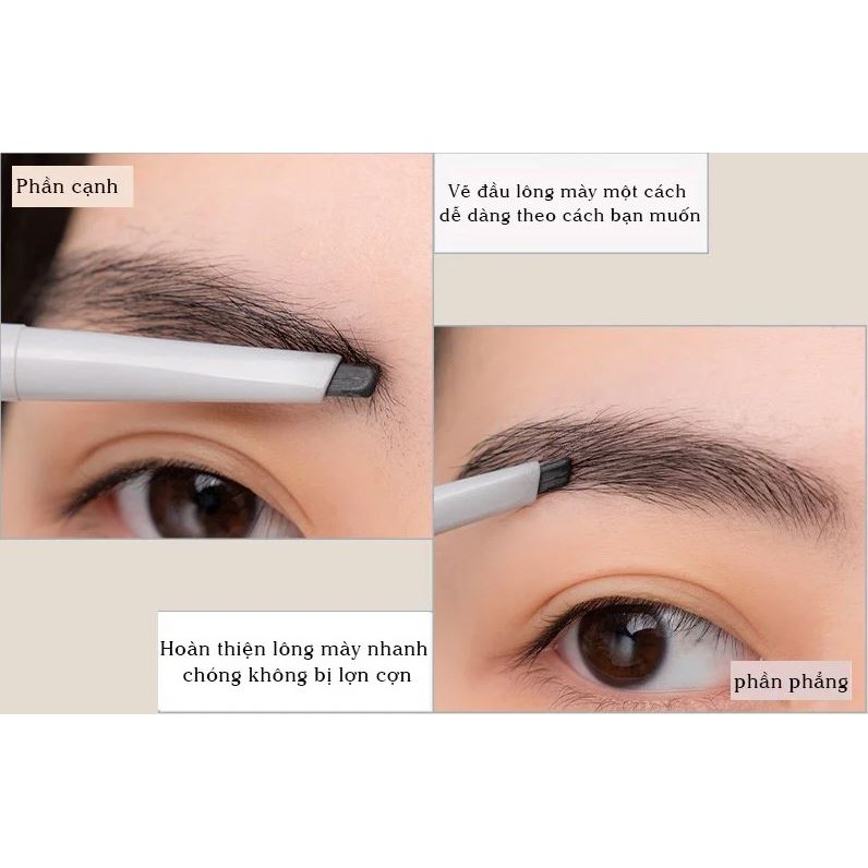 [Han All Line] Chì Kẻ Mày Ngang Cho Chân Mày Sắc Nét, Lâu Trôi Romand Han All Flat Brow 0.17g