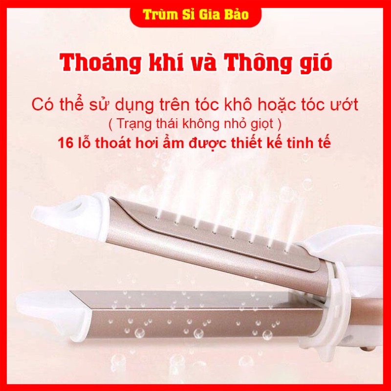 Máy uốn tóc mini đa năng giá rẻ, máy là duỗi uống tóc xoăn sóng làm thẳng 2 in 1 chính hãng