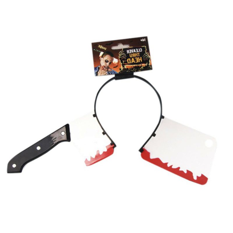 Cài tóc dao, ống tiêm độc lạ hóa trang Halloween