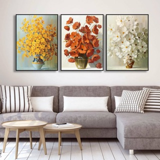 Tranh canvas treo tường - Flowers - 40x60cm - có khung viền