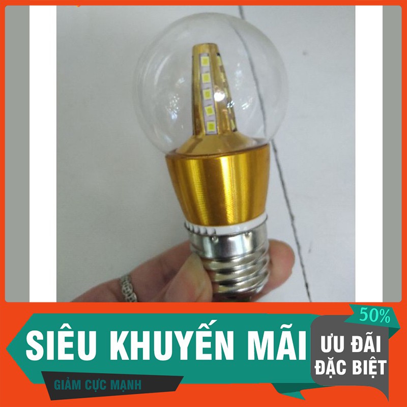 Bóng đèn led 5w ánh sáng trắng siêu tiết kiệm điện bảo hành 12 tháng