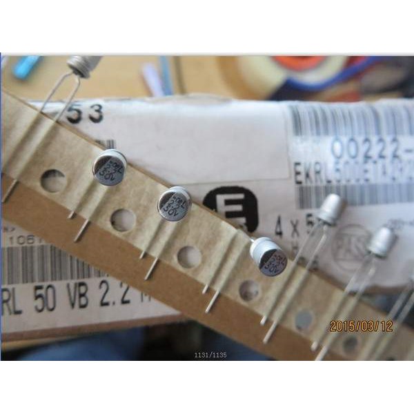 Combo 10 tụ rắn Nippon Chemicon KRL  2.2UF 50V