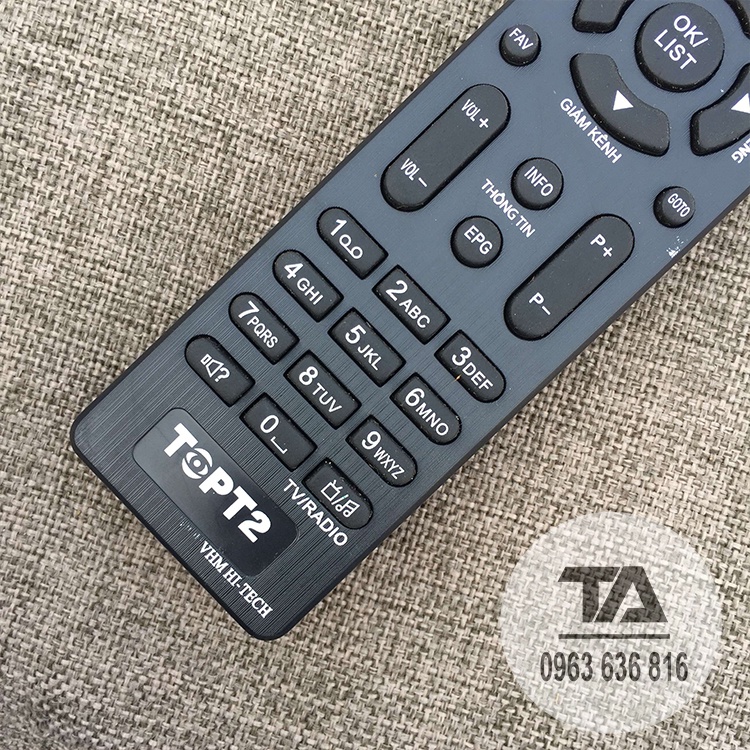 Điều khiển đầu thu truyền hình KTS mặt đất - DVB Top - T2