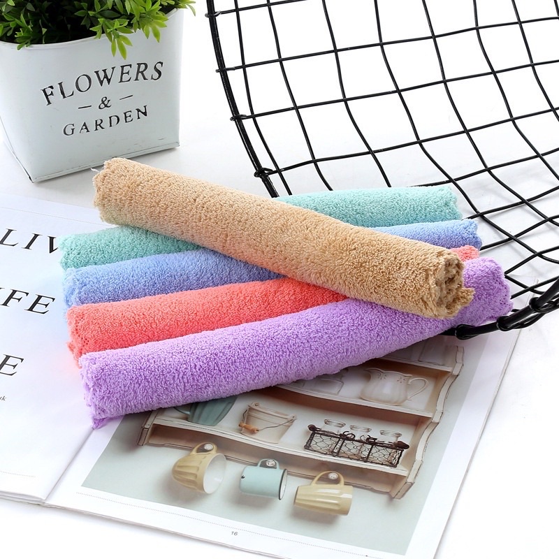 Khăn Mặt Lông Cừu Hàn Quốc Mềm Mại Siêu Thấm Hút
