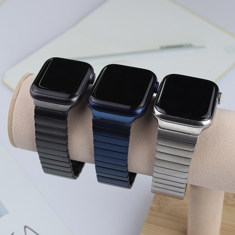 Dây Đeo Thép dành cho Apple Watch (Series 1-7) Kai Steel Link Band Size 45/ 44/ 42MM_ Hàng Chính Hãng