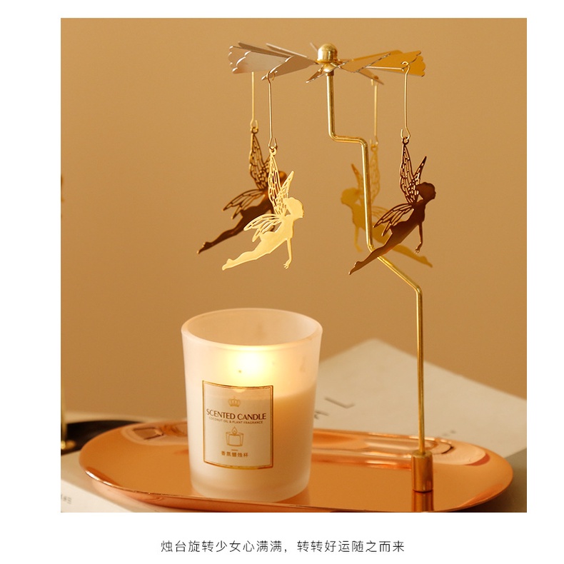 Khay đựng nến thơm  - trang trí chong chóng xoay nến thơm BBW, Yankee,Candlecup - Khay to 23cm