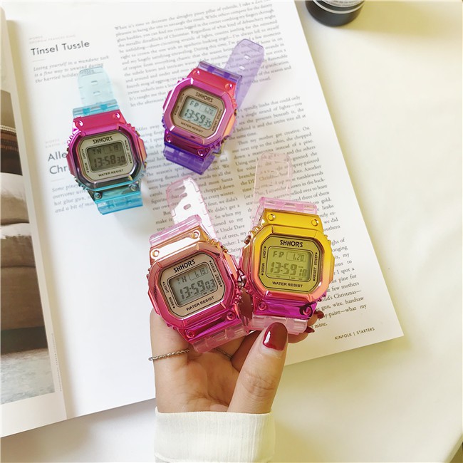 Đồng hồ thể thao nữ & trẻ em SHHORS màu sắc cá tính 718XC. | BigBuy360 - bigbuy360.vn
