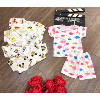 Combo 6 bộ cotton giấy cộc tay bé trai/bé gái